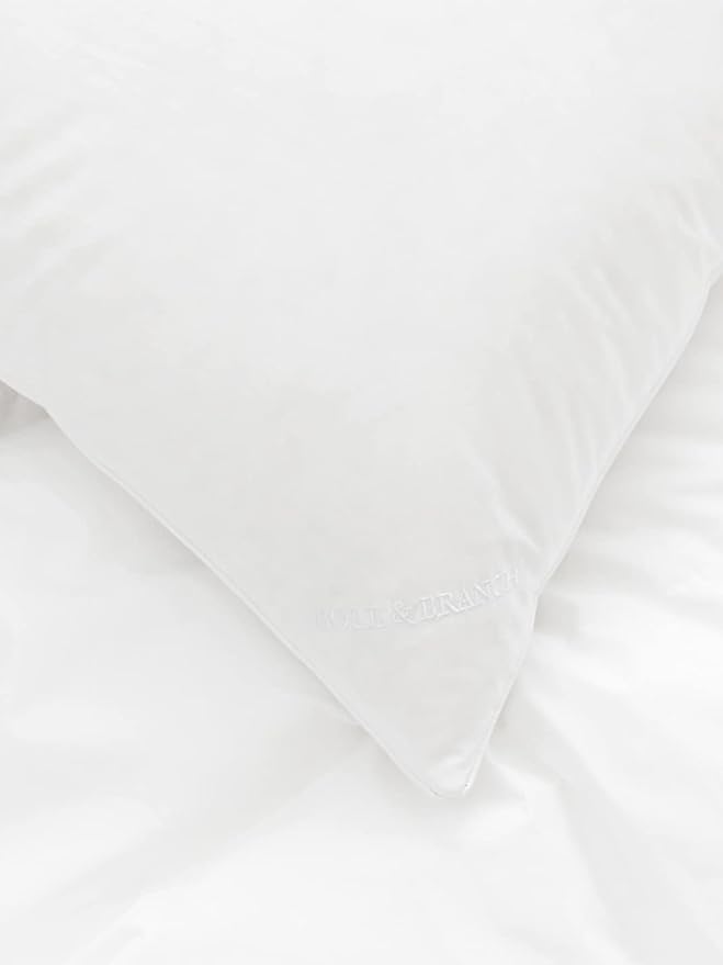 BOLL & BRANCH Down Alternative Pillow - Soft, King - Cooling Shell - Hypoallergenic Primaloft Luxury Down Alternative Fill - Superior Support