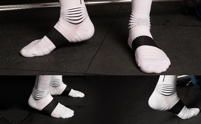 NEENCA Professional Compression Socks, Medical Athletic Ankle Socks for Injury Recovery & Pain Relief, Sports Protection, Circulation —1 Pair, 20-30 mmhg