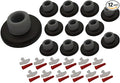 QCAA Stainless Steel Wall Mount Concave Door Stop, 2-1/2" Diameter, ORB Oil Rubbed Bronze, 12 Pack