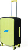 Clear Luggage Cover Protectors For Suitcases,Elastic Transparent waterproof PVC Suitcase Covers Protector Fit 20-30 Inch wheeled Luggage (28")