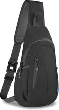 TITECOUGO Small Sling Bag, Lightweight Crossbody Backpack for Men Women, Shoulder Bag for Sports and Outdoor