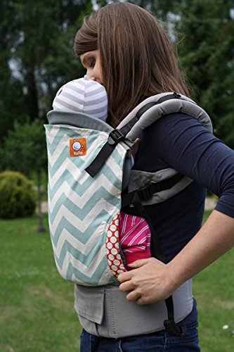 Baby Tula Infant Insert for Standard Baby Carrier, Newborn Support Cushion for 7 to 15 Pounds, Ergonomic Positioning and Head Support for Front Carry Only, Compatible Accessory - Black