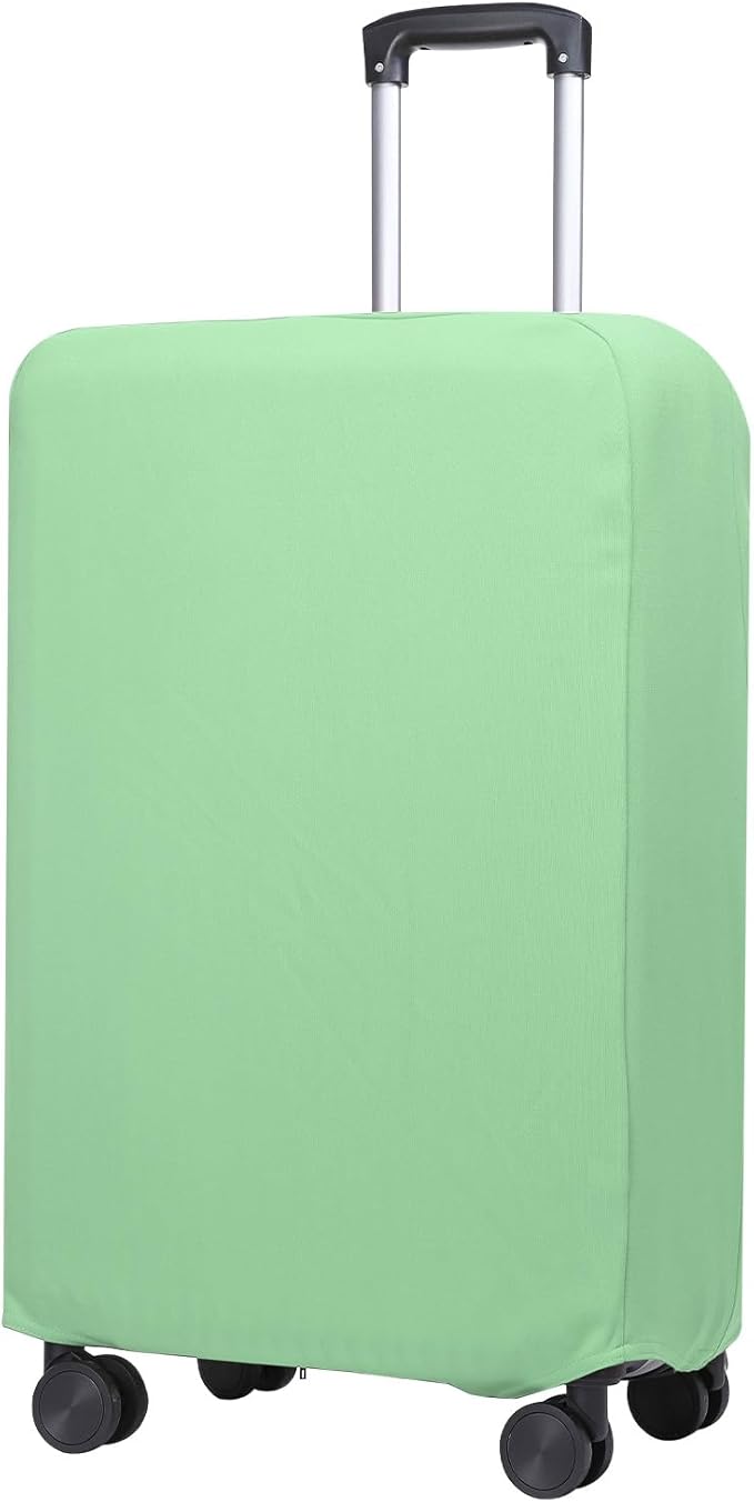 PATIKIL Luggage Cover, Suitcases Covers Elastic Carry on Cover Protector Washable Scratch-Resistant Fits 26-27 Inch Luggage for Travel Business Trips, Light Green