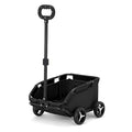 Dog Stroller 4 Wheels Folding Dog Cart Pet Stroller for Travelling Shopping Walking Playing for Small Dogs Cats (Black)