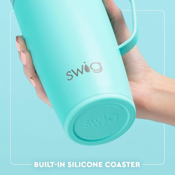 Swig Life 22oz Travel Mug, Insulated Tumbler with Handle and Lid, Travel Coffee Mug, Cup Holder Friendly, Stainless Steel 22 oz Tumbler, Reusable Insulated with Lid (Kentucky)