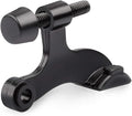 HOMOTEK 24 Pack Hinge Pin Black Door Stopper,Adjustable Deluxe Heavy Duty Door Stopper 2-1/2"x1-3/4”,with Black Rubber Bumper Tips