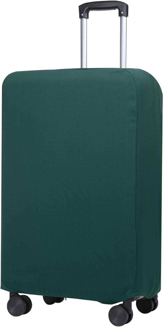 PATIKIL Luggage Cover, Suitcases Covers Elastic Carry on Cover Protector Washable Scratch-Resistant Fits 22-23 Inch Luggage for Travel Business Trips, Dark Green