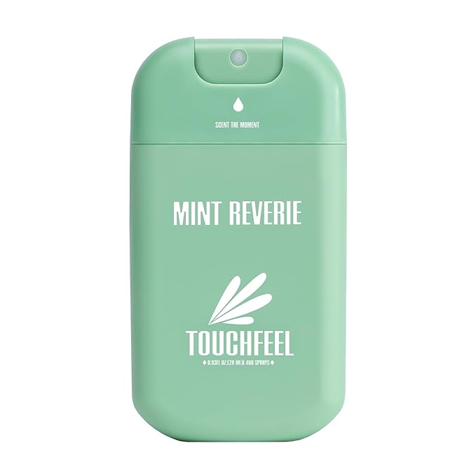 Power Mist Hand Sanitizer Spray, Scented Hydrating Hand Sanitizers Travel Size Refillable, Pocket Portable 1-Pack (Mint Reverie) 0.93Fl Oz 460-Sprays Each
