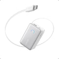 Anker Nano Power Bank, 10,000mAh Portable Charger with 2.3 ft InstaCord Retractable Cable, 45W Max Compact Battery Pack, Smart Display, for iPhone 16/17 Series, iPad, Galaxy, Pixel, and More