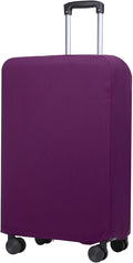 PATIKIL Luggage Cover, Suitcases Covers Elastic Carry on Cover Protector Washable Scratch-Resistant Fits 19-21 Inch Luggage for Travel Business Trips, Purple