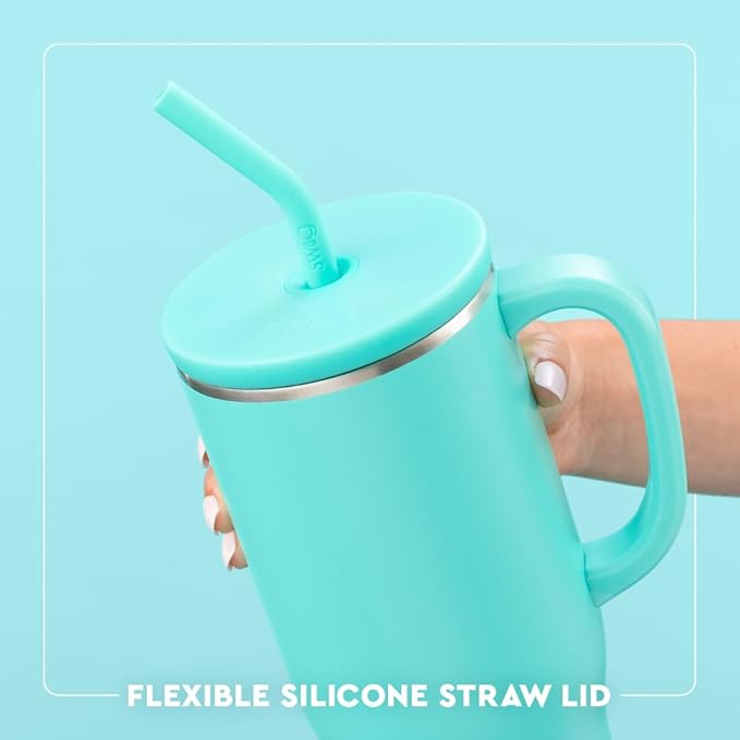 Swig Life 40oz Mega Mug, 40oz Tumbler with Handle and Straw, Extra Large Insulated Tumblers, Cup Holder Friendly Travel Mug (South Dakota)