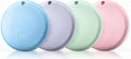 Air Tracker Tags-4 Pack Tracker Tag Work with Apple Find My (iOS 14.6 Above Only) Smart Tag Item Finders for Key, Luggage, Backpack，etc. (Red, Blue, Purpule, Glue, 4 Pack)