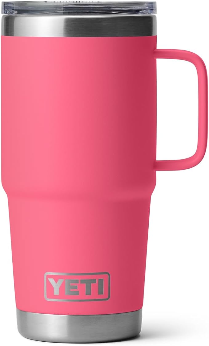 YETI Rambler 20 oz Travel Mug, Stainless Steel, Vacuum Insulated with Stronghold Lid