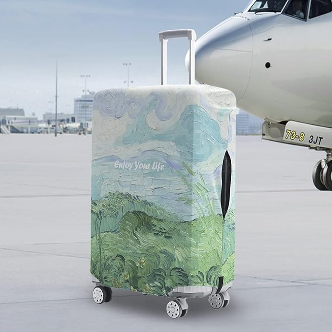 Travelkin Luggage Covers For Suitcase Tsa Approved,Suitcase Cover Protector Fit 18-32 Inch Luggage (Spring, S)