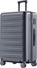 Carry on Luggage 22 X 14 X 9 Airline Approved, 20 Inch Luggage for 3-5 Days Travel, Double Spinner Wheels, 100% Hardshell PC, TSA Lock (02-Grey (Basic), Checked 26-Inch)