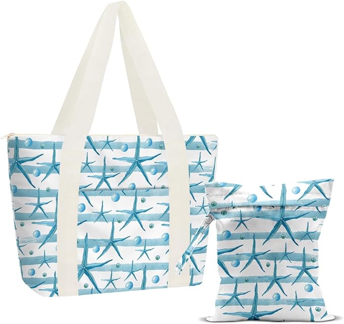 Beach Bags Wet Bag for Swimsuit Tote Bag for Friends Travel Gifts, Aloha Bags Waterproof Vacation Essential