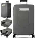 Slohif Luggage Cover for Suitcase Tsa Approved Protector - Luggage Sleeve Large Suit Case Cover Travel Stretch Baggage Case Protective Washable Fit 18-20 Inch Gray XS