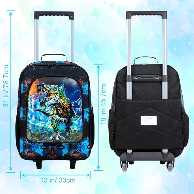 Kids Luggage for Boys Girls, Toddler Rolling Travel Carry on Suitcase with Wheels