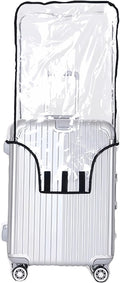 JenKin Luggage Protector Suitcase Cover PVC Waterproof Travel Suitcase Fits Most 20" to 30" (22" (15.0" L x 10.2" W x 21.7" H))
