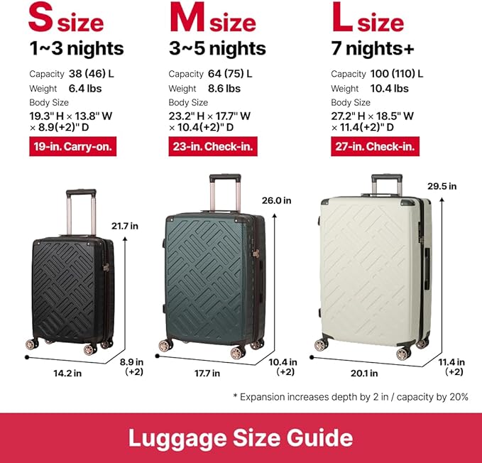 LEGEND WALKER DECK Hardside Expandable Luggage, 29 inch, Ivory, 5514-69-IV