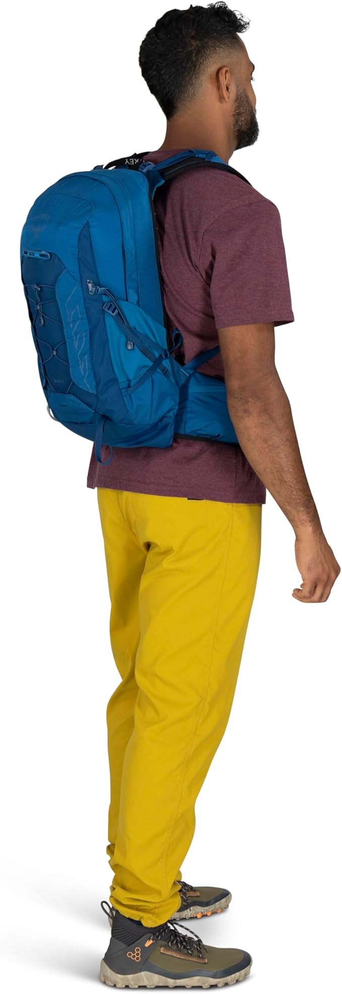 Osprey Talon 11L Men's Lightweight Hiking Backpack with Hipbelt, Frosty Mint Green/Night Shift