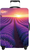 Luggage Cover Washable Suitcase Protector Anti-Scratch,Stretchable Fit for 20-34Inch Luggage Durable Travel Bag Cover with Zipper Closure (Lavender, XL(fits 32-34Inch suitcase))