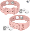 Motion Sickness Bands Sea Sickness Wristbands Adjustable Acupressure Nausea Wristband/,Natural Relief of Nausea Headaches,Insomnia,Anxiety,Sleep Aid, Morning Sickness,Motion Sickness(1Pair Pink Sand