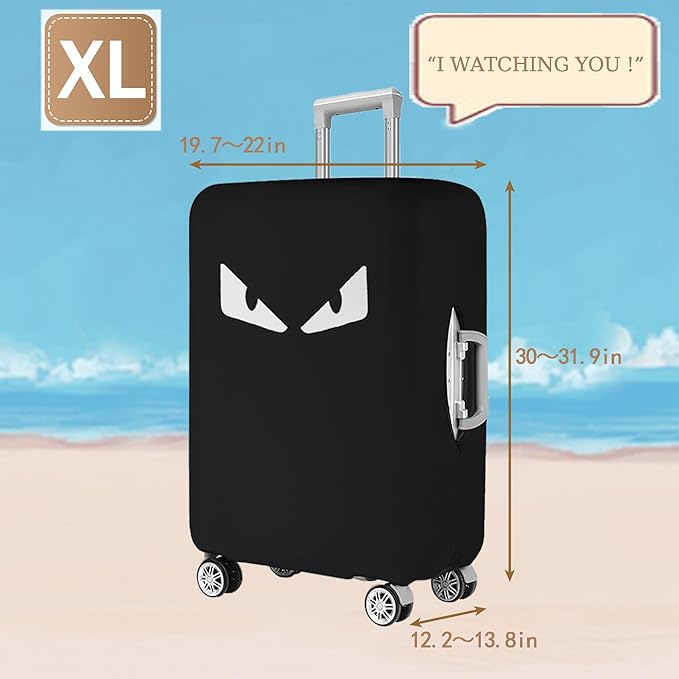 Luggage Covers For Suitcase Tsa Approved, Washable Suitcase Cover Elastic Luggage Protector Scratch Resistant Suitcase Cover For 30-32 Inch Wheeled Luggage(Eye-30 inch)
