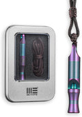 WeKnife Emergency Whistle Survival Loud, Titanium Outdoor Safety Whistle Survival Shrill Loud Blast with Paracord for Kayak, Life Vest, Jacket, Boating, Fishing,Camping, Hiking, Hunting, Coyote