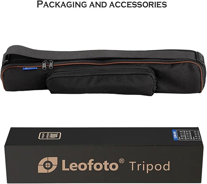 Leofoto Professional Camera Tripod, 63.9" Compact Carbon Fiber Tripod for DSLR Video Camcorder, 5 Leg Sections, 360° Ball Head, Max Load 20KG/44Lb (LS-365CX+LH-47)
