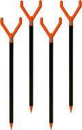 Fishin’ Stix Trident Telescoping Fishing Rod Holders – Extendable 12"–30", 50 lb+ Capacity, Sand Stake Pole Stand for Surf Fishing, Bank Angling, Catfish Rods, Lure & Bait Setup