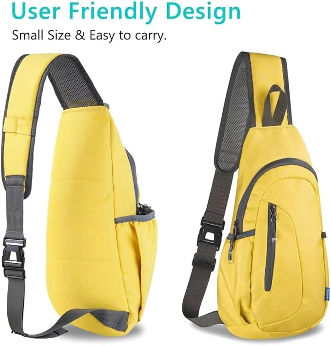 TITECOUGO Small Sling Bag, Lightweight Crossbody Backpack for Men Women, Shoulder Bag for Sports and Outdoor