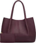 KKXIU Tote Bag for Women Vegan Leather Shoulder Purse Large Capacity Travel Bag