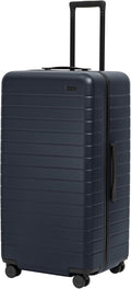 Away Large Trunk Luggage, 31 Inch Hardside Suitcase with Spinner Wheels, Lightweight & Durable, TSA Lock, Ideal for Long Trips, Navy Blue
