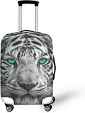 Tiger Animal 3D Printed Travel Luggage Suitcase Cover 18-21 Inch Cover Spandex Suit Case Protector for Carry On Luggage