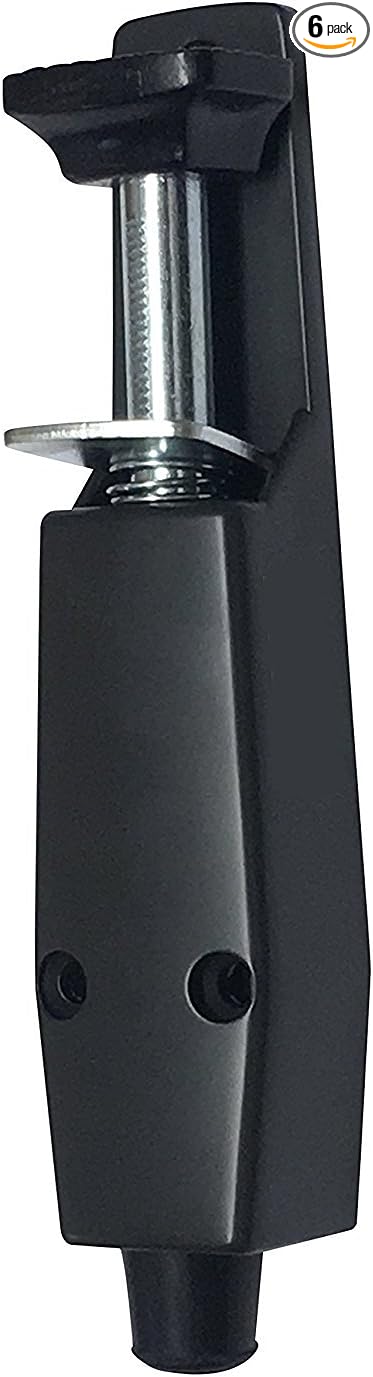 Pacific Doorware Heavy Duty Spring Loaded Step Down Push On Door Holder/Stopper (6, Duronotic)