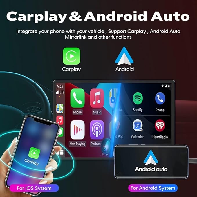 Kunfine CarPlay Android Auto Navigation Stereo GPS Radio Reverse Camera Display 13.1" QLED Touchscreen Headunit Tablet Pad Media Player for Subaru Forester 2007-2013, if Applicable Octa Core 8G+256G