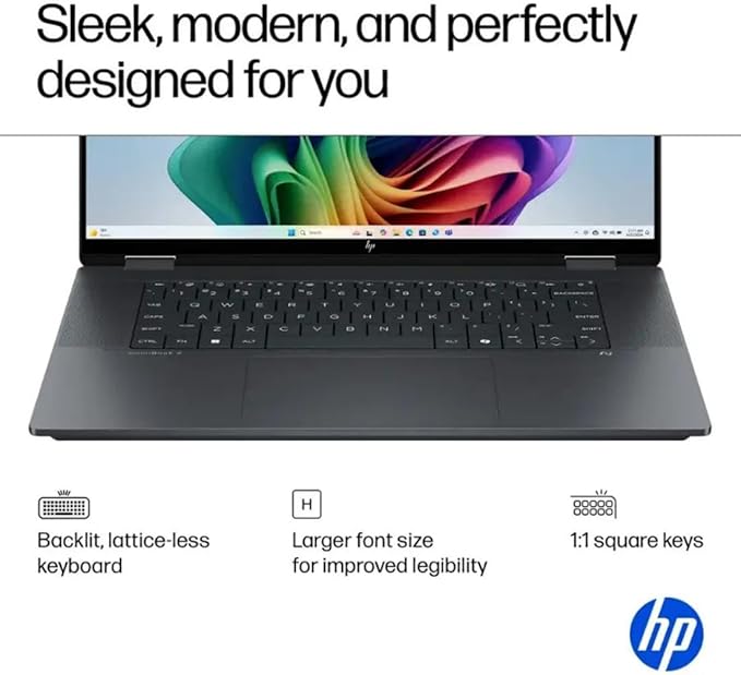 HP OmniBook X Flip 16 2-in-1 Laptop: 16" FHD+ Touchscreen, Intel Core Ultra 7 (NPU 47 Tops), 16GB RAM, 512GB SSD, Intel Arc 140V GPU, Copilot+ PC, Eclipse Gray, W/Pen Accessories, Windows 11 Pro
