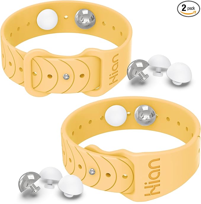Motion Sickness Bracelets Sea Sickness Wristbands for Motion Sickness/Morning Sickness/Pregnancy Nausea Anti Nausea Bands Acupressure Wristband Motion Sickness Bands（1 Pair Sunglow）