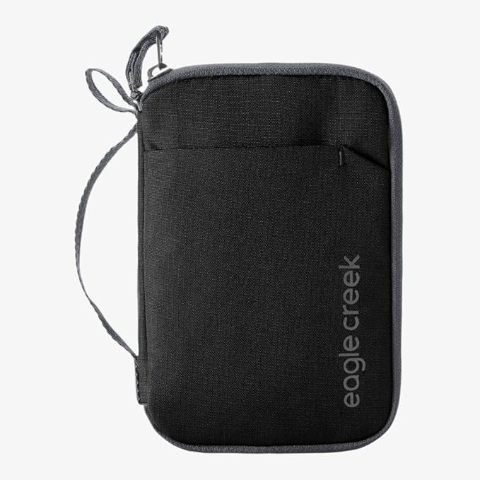 Eagle Creek Stash RFID Passport Wallet – Slim Travel Organizer with RFID Blocking – Secure Storage for Passport, Cards & Cash – Lightweight & Water-Resistant – Unisex – Black