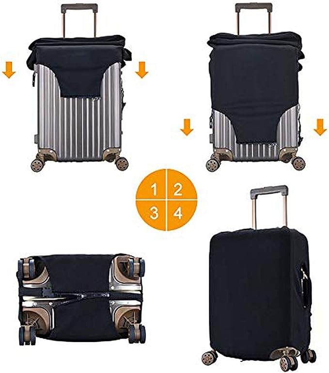 Trip Colored Graffiti Travel-Life Style Luggage Cover Washable Suitcase Protector, Luggage Tag Travel Birthday Gifts For Men Women (L 26-28 Inch Luggage)