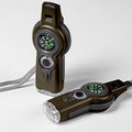 Emergency Survival Function Whistle, Outdoor Multifunctional Tool Safety Whistle with Lanyard, Ideal for Kayaking, Boating, Hiking, Camping, Climbing, Hunting, Fishing, Rescue Signaling