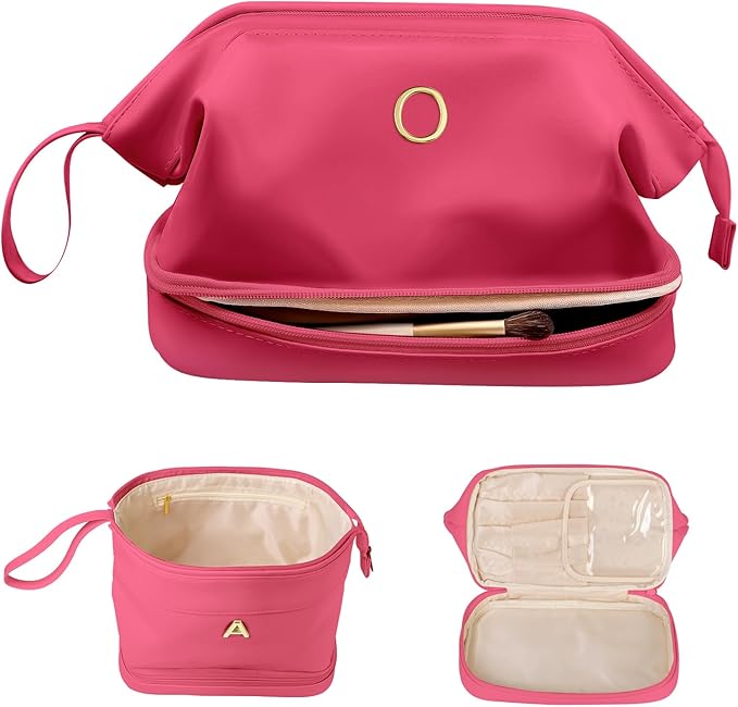 Teen Birthday Gifts for Girls, Makeup Bag for Women, Bridesmaid Engagement Gift for Her Travel Toiletry Bag Make Up Bag Pouch for Purse Bridal Shower Gifts for Engagement Wedding Gift