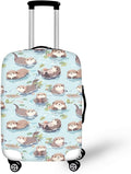 Otter Print Suitcase Cover Fit 26-29 Inch Travel Luggage Covers with Zipper Non Slip Luggage Cover for Suitcase Zip Closure Elastic Suitcase Cover Protector Cute Baggage Cover