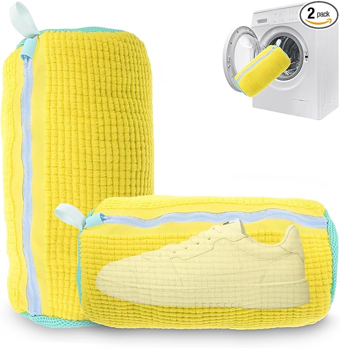 2PCS Shoe Washing Machine Bag, Durable Shoe Bag for Washing Machine, Fits All Shoe Sizes, Easy to Use Cleaning Bag