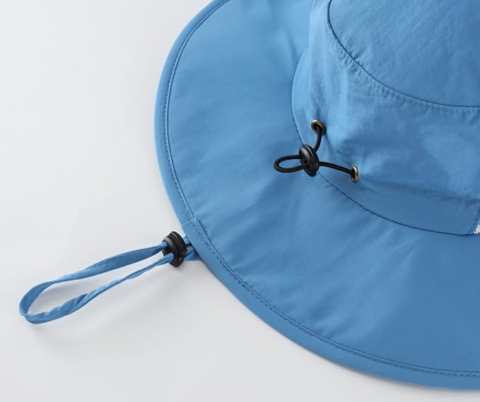 Home Prefer UPF50+ Mens Sun Hat Wide Brim Fishing Hat for Men UV Protection Womens Beach Bucket Hat for Golf Hiking Gardening
