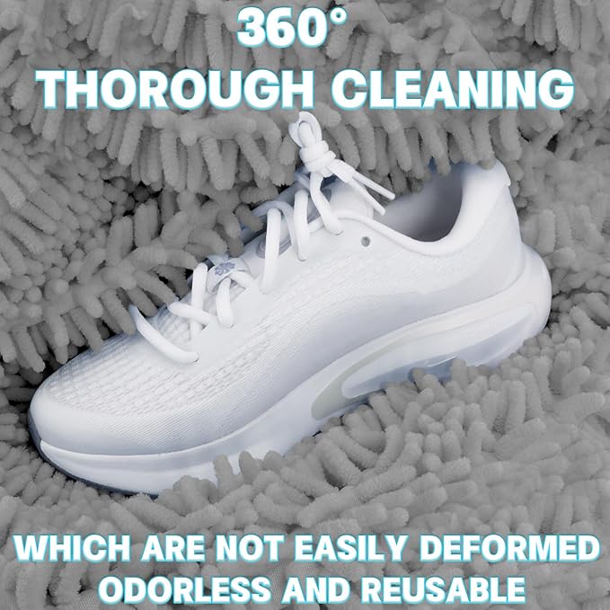 2PCS Shoe Washing Machine Bgs,Laundry Shoe Bags for Washer and Dryer, Reusable and Durable Zipper Sneaker Shoe Washing Bag, Tennis Shoe Cleaning Bag for All Shoe Types (Grey)