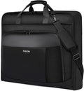Garment Bag Travel Suit Bag for Men Large 40-Inch Carry on Garment Bag Up to 3 Suits for Business Trips,2 in 1 Hanging Suitcase Luggage Bags for Travel,Foldable Carry On Bag Fits 15.6Inch Laptop,Black