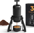 STARESSO PLUS SP300 Espresso Machine, Manual Portable Coffee Maker Compatible Ground Coffee with Pressurized Filter, Espresso Maker for Home Travel Camping Office, Non-Electric