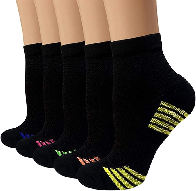 Iseasoo Copper Compression Socks for Men & Women – Plantar Fasciitis Relief, Ankle Support & Circulation – Running & Recovery